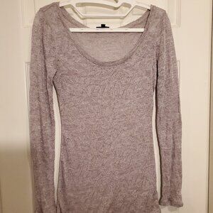 Scoop Neck Lightweight Gold/Tan Tunic, Size Small, Express